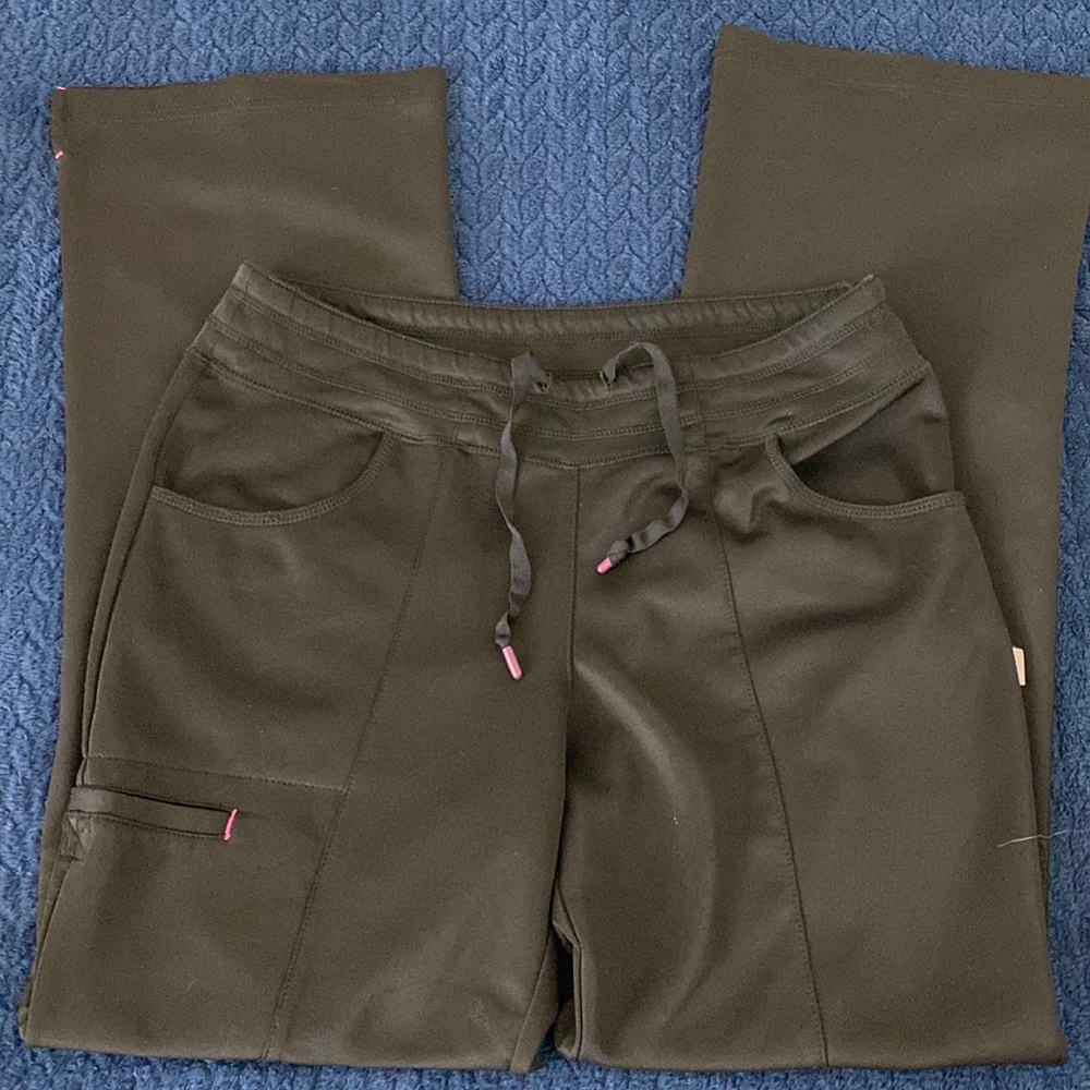 Smitten, black scrub pants